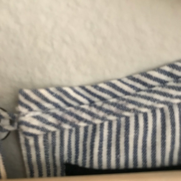 SOLD* RAG & BONE chambray striped tank with lace - Picture 7 of 8